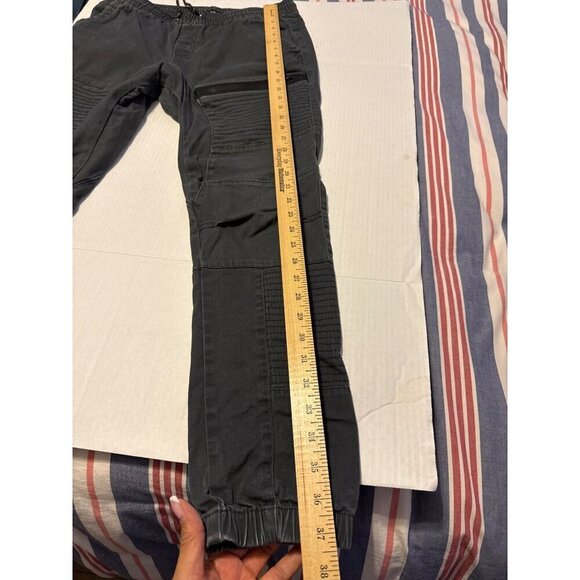 Men's Leftout Grey Moto Joggers Ring of Fire Size M - Picture 14 of 16